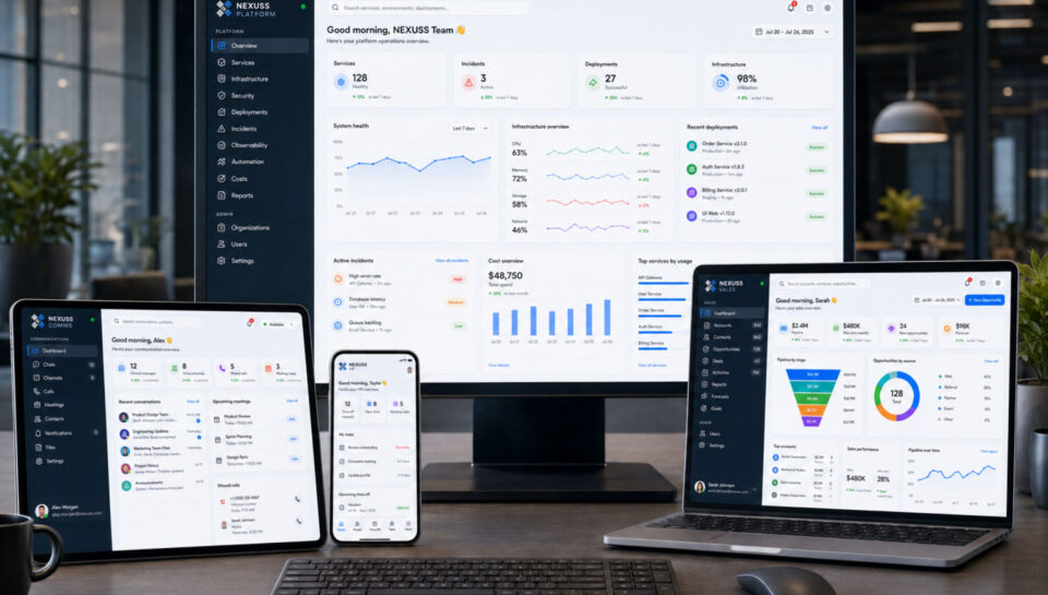 Consistent NEXUSS enterprise application interfaces