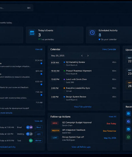 NEX AI working with enterprise mail and calendar