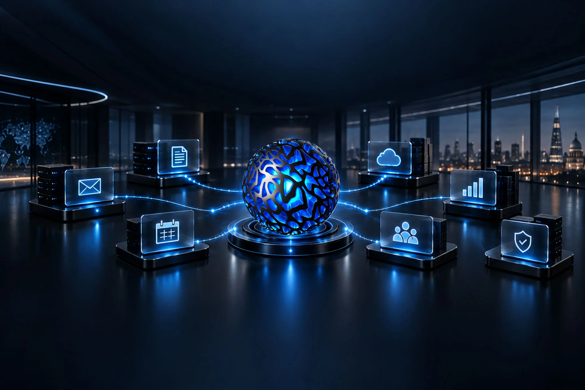 Connected digital coworker intelligence operating across authorised enterprise systems and business functions